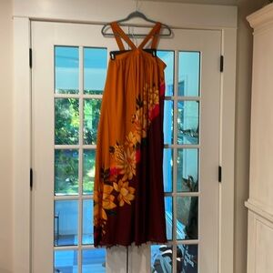 FARM RIO gorgeous maxi dress with beaded hem.